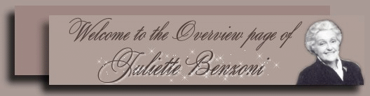 Welcome to the Overview page of Juliette Benzoni